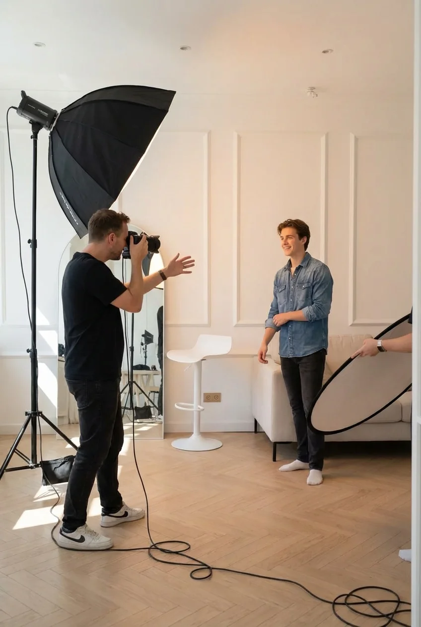 Sesja zdjęciowa na portale randkowe w studio Dekerta Kraków